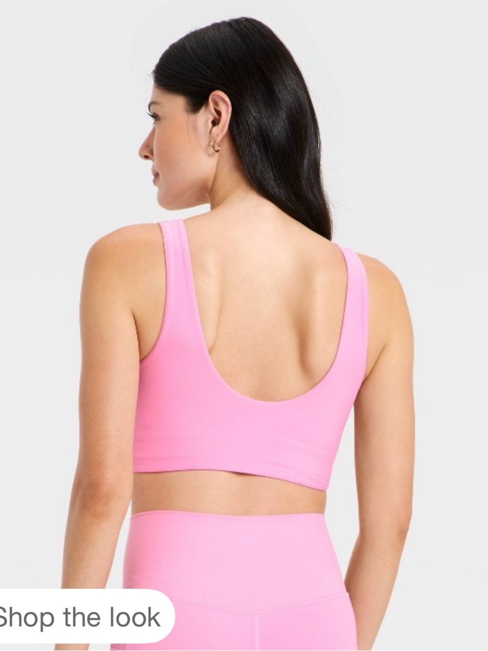 All in Motion Softline Pink Sports Bra Cropped Tank NWT Small - Picture 5 of 8